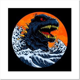 BIG MONSTER WAVE Posters and Art